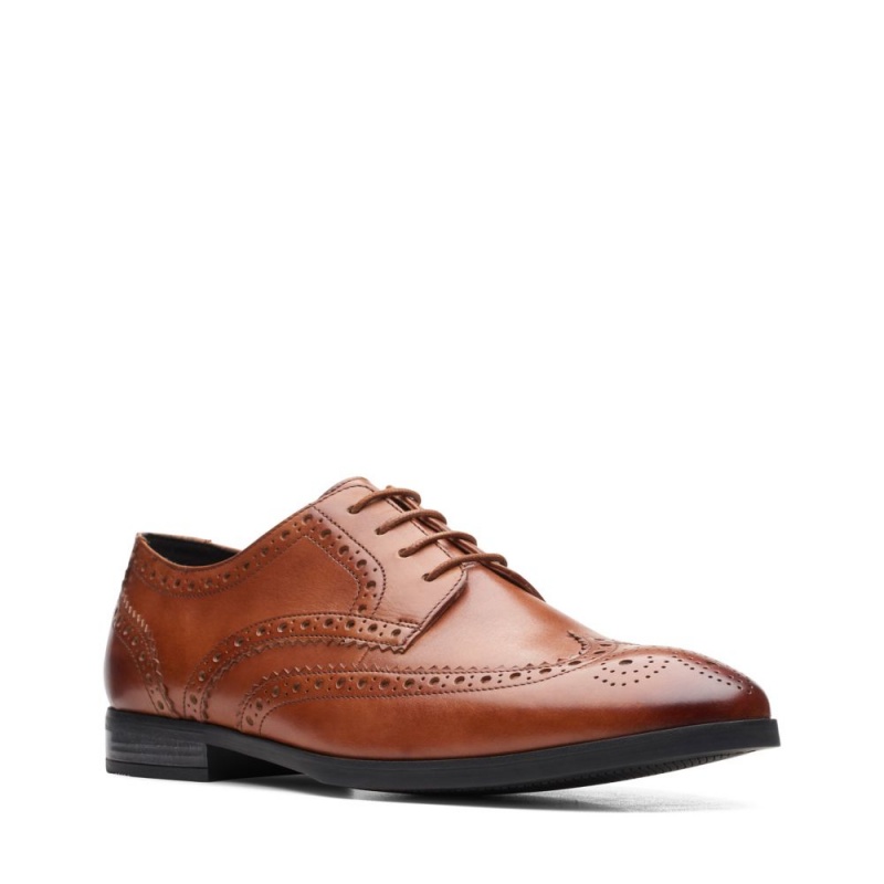 Pánské Společenské Boty Clarks Bradish Limit Hnědé | CZ-824653