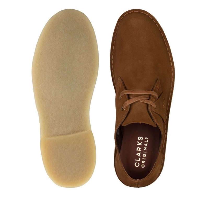 Pánské Společenské Boty Clarks Desert Khan Hnědé | CZ-032574