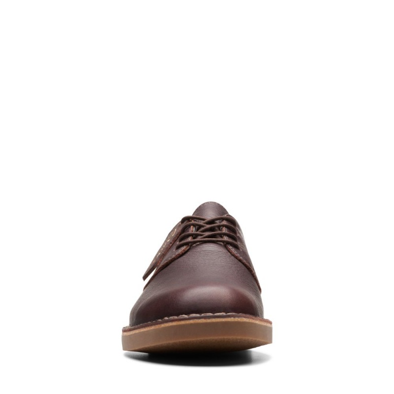 Pánské Společenské Boty Clarks Desert London Evo Tmavě Hnědé | CZ-472398