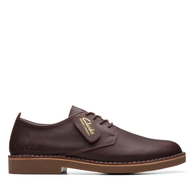 Pánské Společenské Boty Clarks Desert London Evo Tmavě Hnědé | CZ-472398