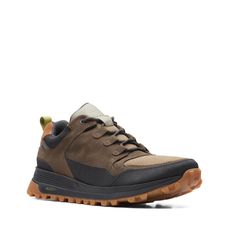 Pánské Tenisky Clarks ATL Trek Lo GORE-TEX Tmavě Olivy Zelené | CZ-843096