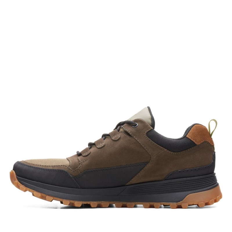 Pánské Tenisky Clarks ATL Trek Lo GORE-TEX Tmavě Olivy Zelené | CZ-843096