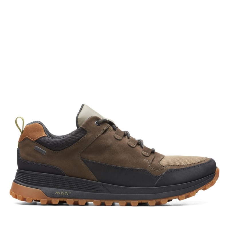 Pánské Tenisky Clarks ATL Trek Lo GORE-TEX Tmavě Olivy Zelené | CZ-843096