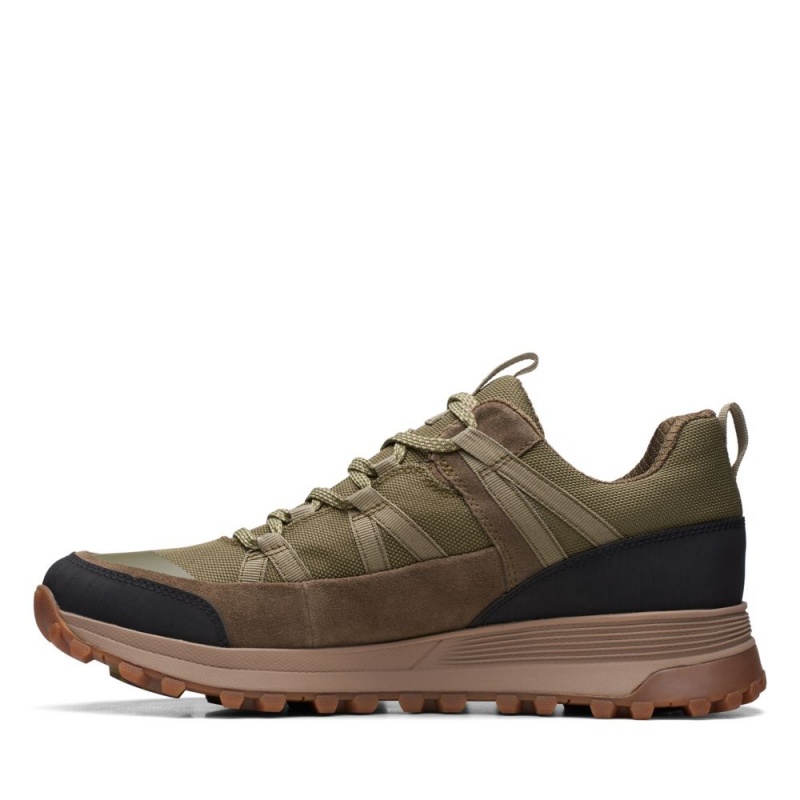 Pánské Tenisky Clarks ATL Trek Run GORE-TEX Tmavě Olivy Zelené | CZ-275046