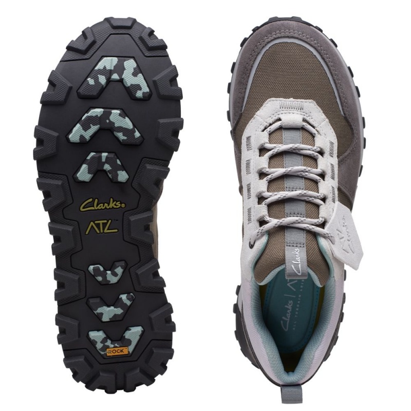 Pánské Tenisky Clarks ATL Trek Walk Nepromokavé Tmavě Šedé | CZ-105462