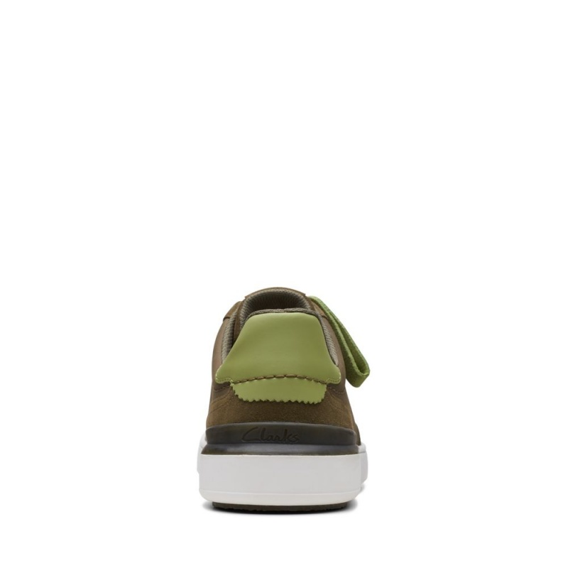 Pánské Tenisky Clarks Court Lite Tor Olivy Zelené | CZ-453782