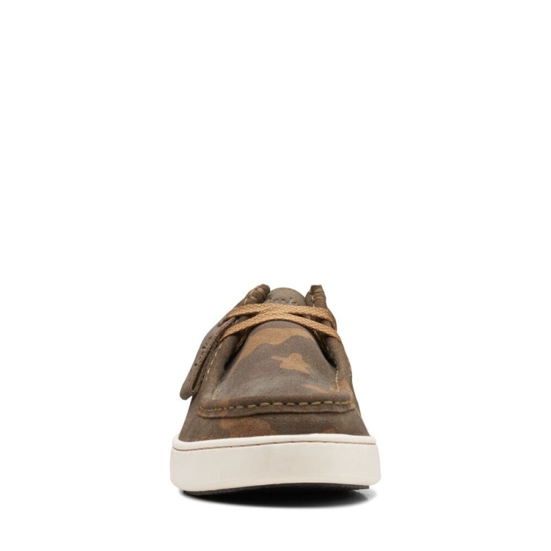 Pánské Tenisky Clarks Court Lite Wally Olivy Zelené | CZ-837254