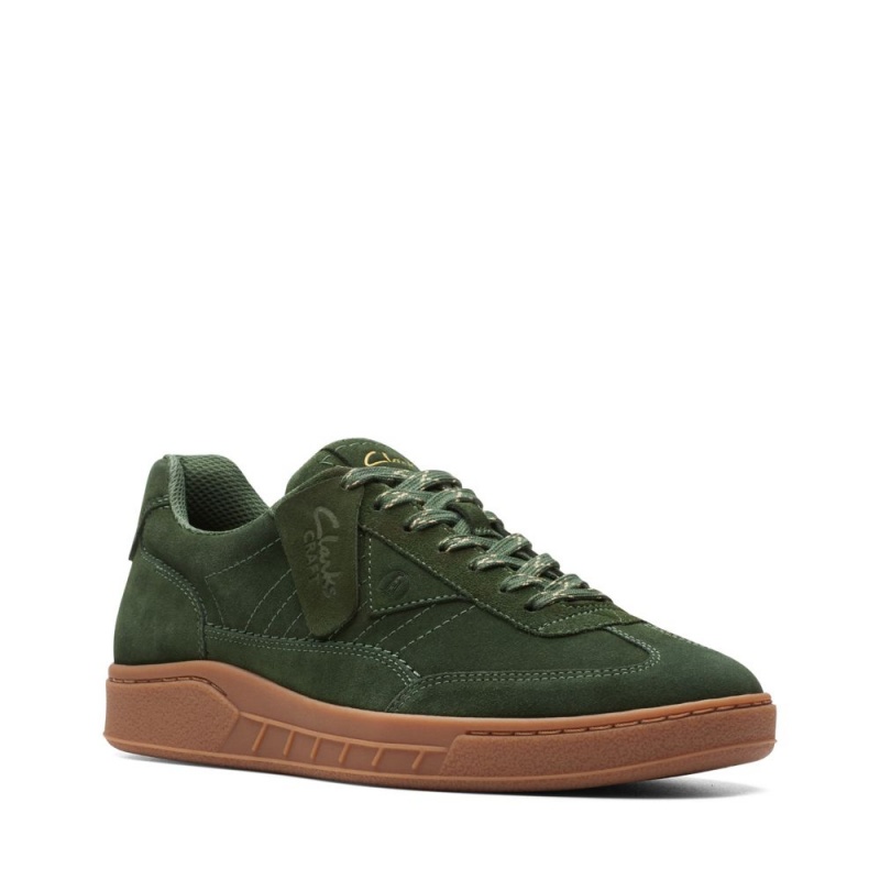 Pánské Tenisky Clarks Craft Rally Ace Tmavě Zelene | CZ-861437