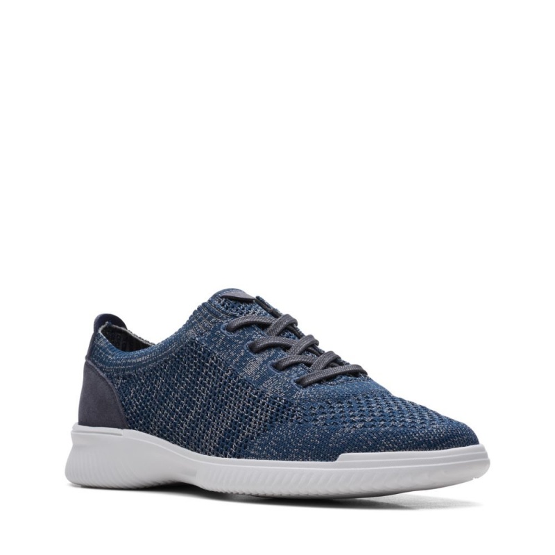 Pánské Tenisky Clarks Donaway Knit Tmavě Blankyt | CZ-402593