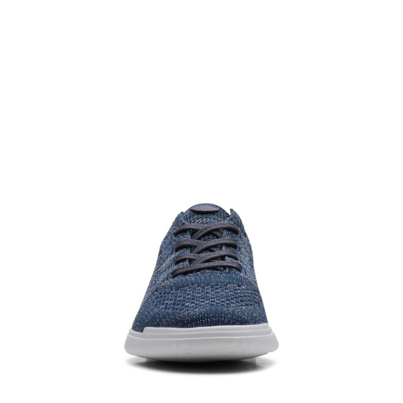 Pánské Tenisky Clarks Donaway Knit Tmavě Blankyt | CZ-402593