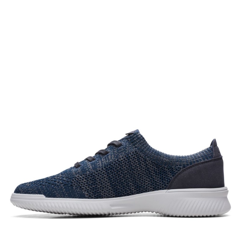 Pánské Tenisky Clarks Donaway Knit Tmavě Blankyt | CZ-402593