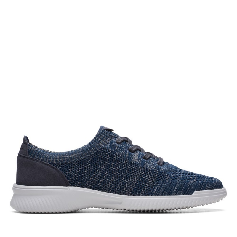 Pánské Tenisky Clarks Donaway Knit Tmavě Blankyt | CZ-402593