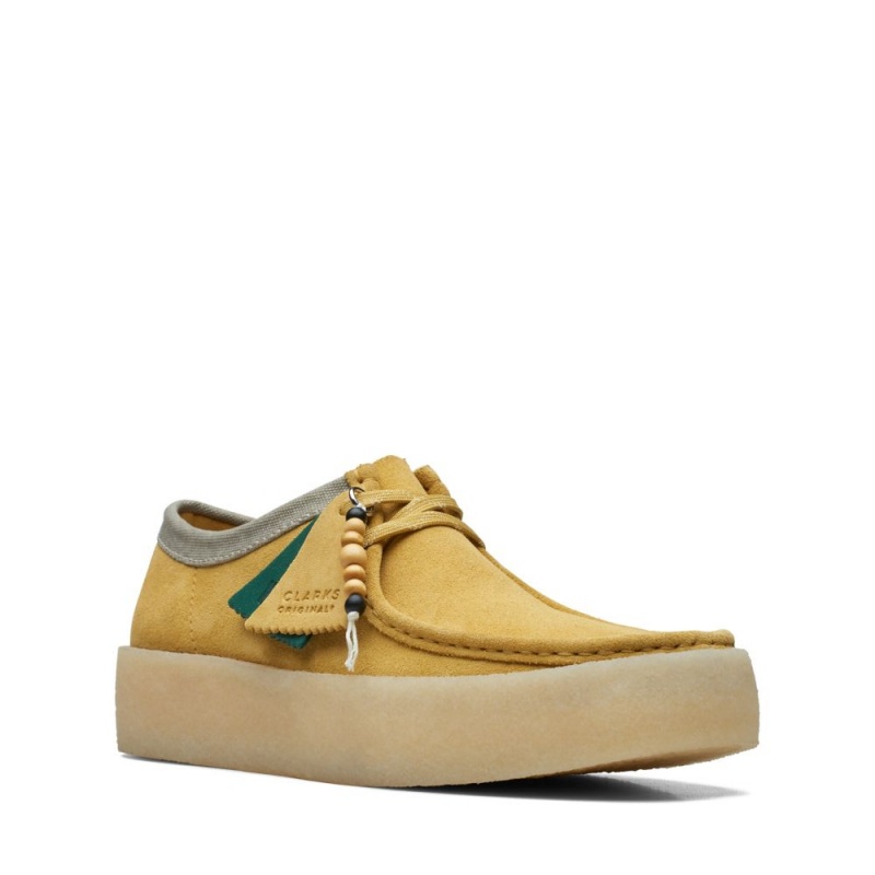 Pánské Tenisky Clarks Wallabee Cup Zlaté | CZ-651347